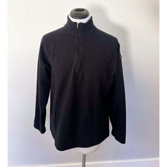 L.L. Bean Black Fleece Pullover - Picture 1 of 9